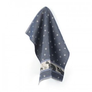 Hand- en Theedoek - Katten - Donker Blauw